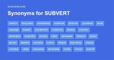 subvert synonym|subvert expectations synonym.